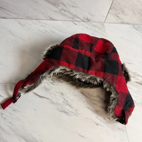Lids Buffalo Plaid Faux Fur Trapper Hat - Picture 5 of 5